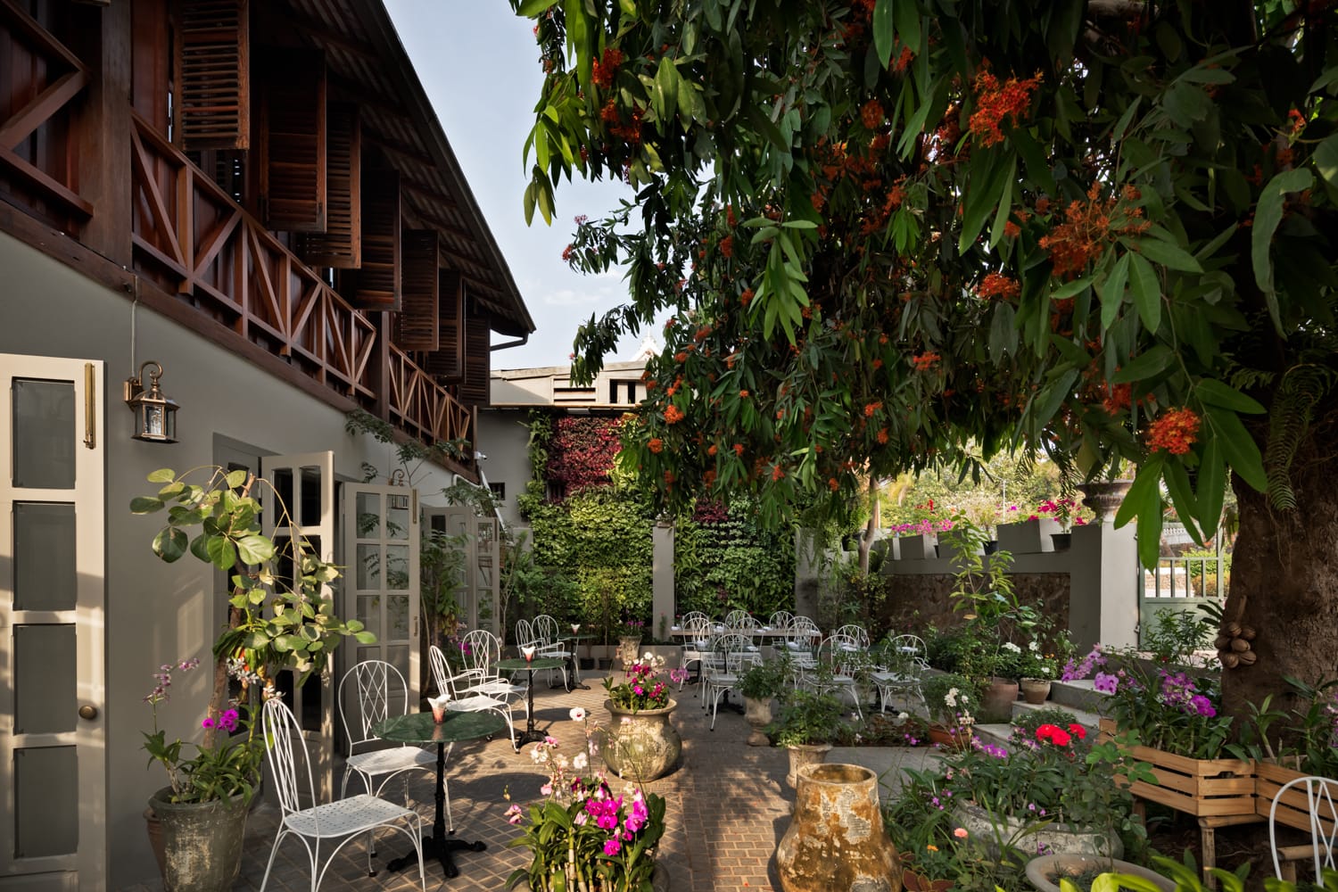 Gaspard restaurant in a heritage teak house